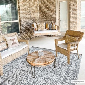 Hauteloom Rectangle Area Rug   White - 1 of 4