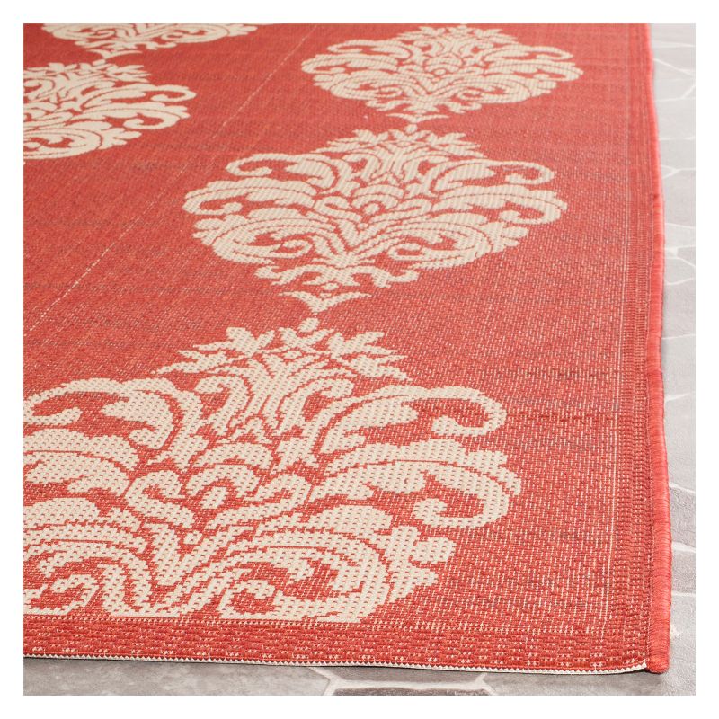 4&#39;X5&#39;7&#34; Rectangle Orly Outdoor Rug  Red/Natural - Safavieh, 3 of 5