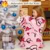 Tirrinia Girls Boys Blanket Hoodie Sweatshirt, Oversized Fleece Pullover, Hooded Fleece Lined Blanket, Christmas Gift for Kids Teens, Youth - 2 of 4