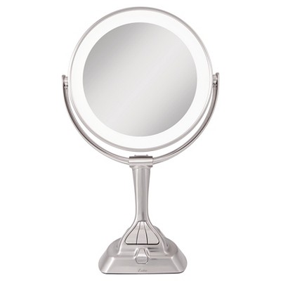 Zadro Next Generation LED Lighted Mirror with Smart Dimmer Satin Nickel - 10X/1X