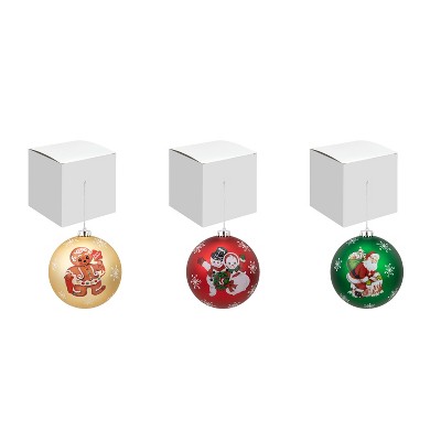 Mr. Christmas 6" Multicolor Shatterproof Plastic Ball Ornaments Set