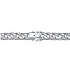 Guili Mens Rhodium Plated Sterling Silver Braided Cuban Chain Bracelet with Iced Out Cubic Zirconia Stones for a Bold and Dazzling Statement Piece - 3 of 4