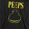 Peeps Easter Black and Yellow Adult Pull-Over Hoodie - 2 of 4