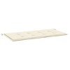 Aghana Digitals Cream Oxford Fabric Garden Bench Cushion - Foam Fiber Filled, Weather-Resistant, - 2 of 4