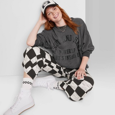 Women's Ascot + Hart Graphic Pullover Sweater - Gray : Target