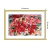 Amanti Art Poinsettia by Kathleen Parr McKenna Wood Framed Wall Art Print 25 in. x 18 in. - 4 of 4