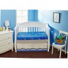 Everyday Kids 2-Pack Fitted Boys Crib Sheets, Soft Microfiber, Fits 28x52 Crib Mattress, Breathable and Cozy - Pirates/Grey Nursery Set - 3 of 4
