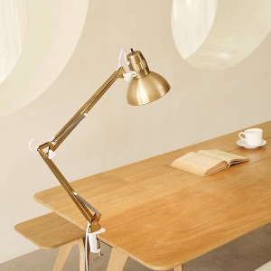Globe Electric 32" Multi-Joint Desk Lamp with Metal Clamp Base and Accents - 1 of 4
