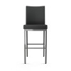 Amisco Perry Upholstered Barstool: Faux Leather, Steel Frame, 30" Seat Height - 2 of 4