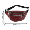 Unique Bargains Stylish Leather-Texture Sports Waist Bag 1 Pc - 3 of 4