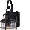 VAXCEL Montauk 1 Light Black Dusk to Dawn Coastal Outdoor Wall Lantern Clear Glass - 4 of 4