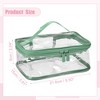 Unique Bargains PVC Zipper Clear Portable Makeup Bags and Organizers 2 Pcs - 2 of 4
