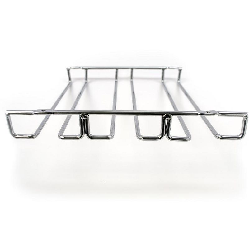 Sorbus Under Cabinet Wine Glass Rack and Stemware Holder - 3 Rows Holds up to 9 of Your Most Delicate Glassware, 3 of 6