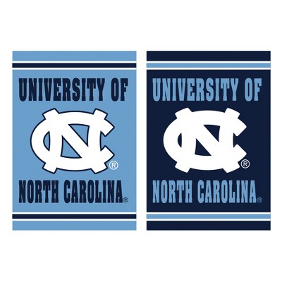 Evergreen Garden Flag Embossed Suede, University of North Carolina Double Sided Indoor Outdoor Decor 18" x 12.5"
