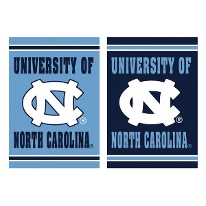 Evergreen Garden Flag Embossed Suede, University of North Carolina Double Sided Indoor Outdoor Decor 18" x 12.5" - 1 of 4