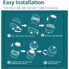 BRIGHT SHOWERS Replacement Shower Filter Cartridge for Hard Water, Multi-Stage Filter Removes Chlorine, Fluoride, Heavy Metals - 2 of 4