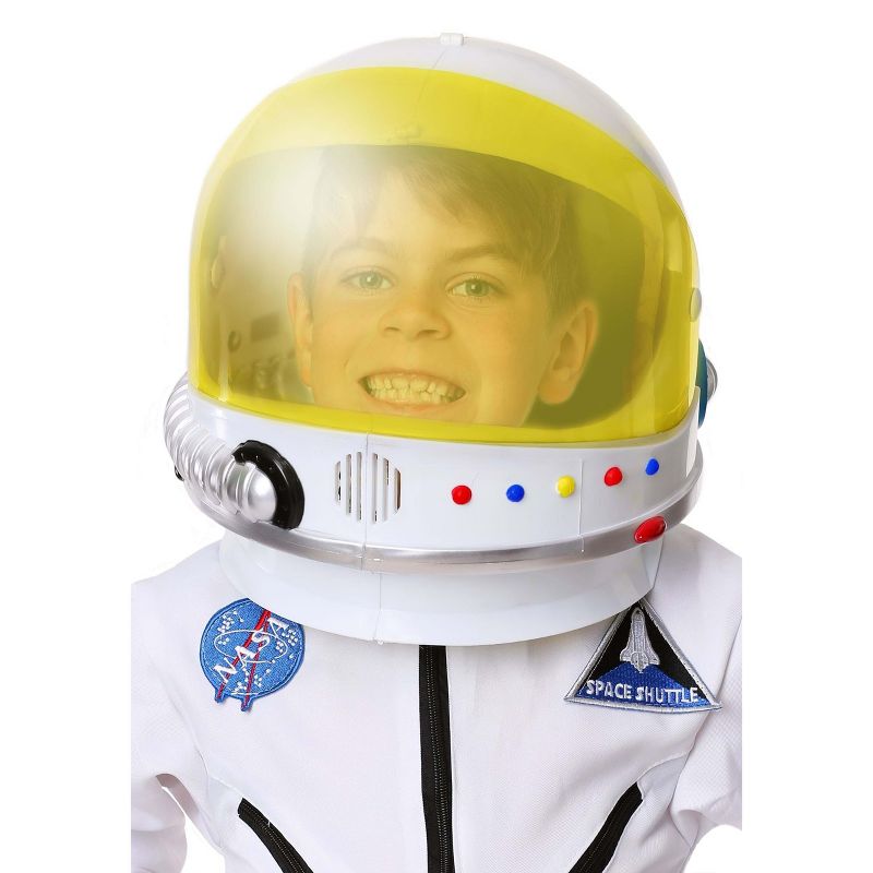 HalloweenCostumes.com    Childrens Astronaut Helmet, White, 2 of 6