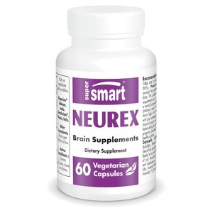 SuperSmart Neurex - Advanced Brain Supplement - with Ginkgo Biloba, Bacopa Monnieri, GPC, Huperzine A | Non-GMO & Gluten Free - 60 Vegetarian Capsules - 1 of 1