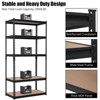 Heavy Duty Garage Shelving 2000lbs, Adjustable 5 Tier Metal Storage Shelves, Black Industrial Shelving Unit for Warehouse, Pantry, Kitchen - 4 of 4