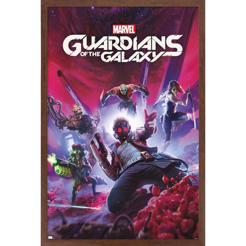 Trends International Marvel's Guardians of the Galaxy Video Game - Key Art Framed Wall Poster Prints, 1 of 7