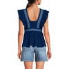 Lands' End Women's Lightweight Jersey Ruffle Peplum Top - 2 of 4