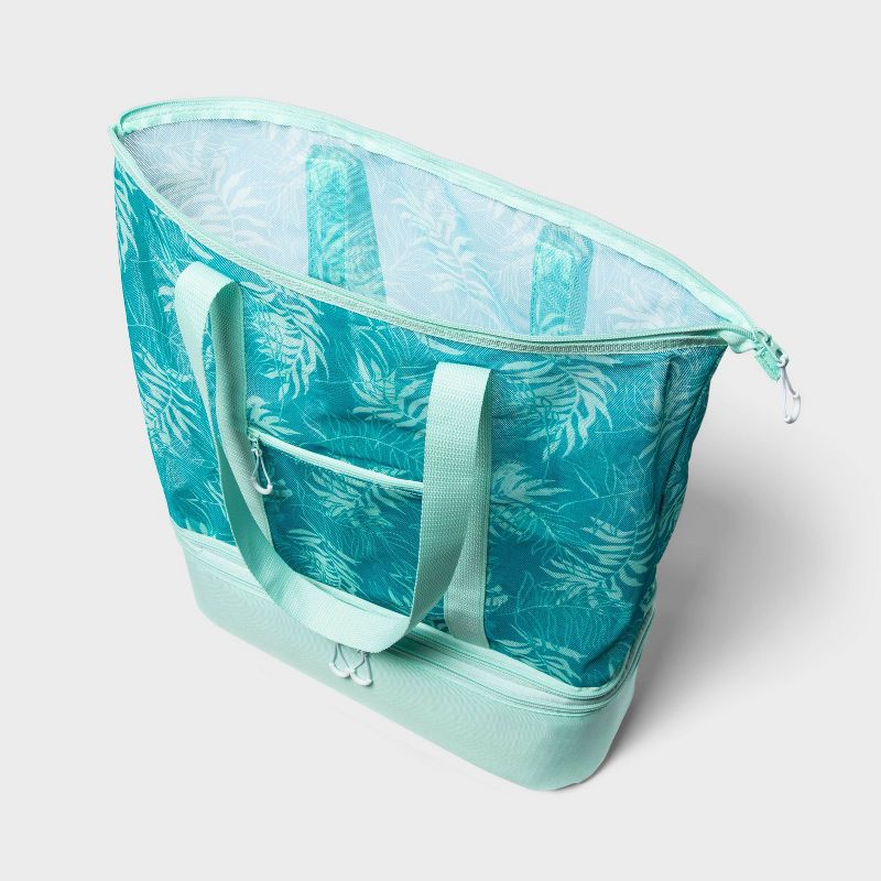 Cooler Tote Palm Printed Mesh - Sun Squad&#8482;, 3 of 5