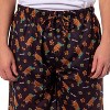 Scooby-Doo Men's Ruh-Roh! Dog Tag All-Over Print Sleep Pajama Shorts Black - 3 of 4