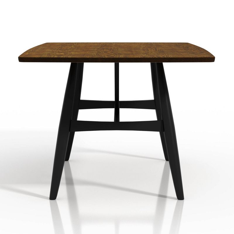 5pc Bernst Mid-Century Modern Dining Table Set Antique Oak/Black/Gray - miBasics, 6 of 12