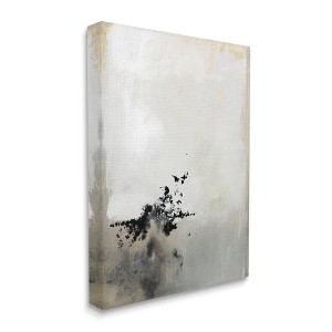 Stupell Industries Minimal Neutral Abstract Painting Black Splatter - 1 of 4