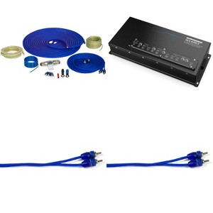 AudioControl ACX-650.5 All Weather 50 watts RMS x 4 at 4 ohms + 350 watts RMS x 1 at 2 ohms 5 Channel Amplifier 4 Gauge OFC Pure Copper Wiring Kit - 1 of 4