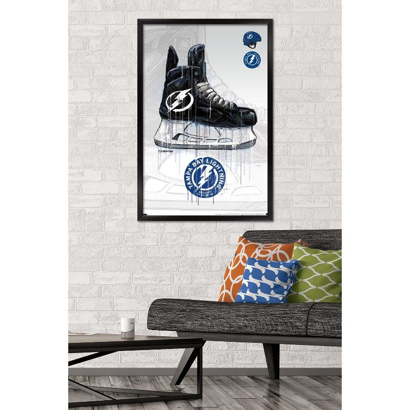 Trends International NHL Tampa Bay Lightning - Drip Skate 21 Framed Wall Poster Prints, 2 of 7