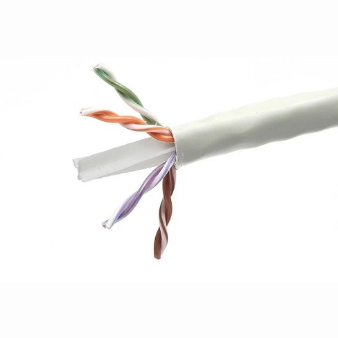 Monoprice Cat6 Cmp Bulk Cable - (ul) 1000 Feet, White, Utp, Solid ...