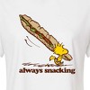 Women's - Peanuts - Always Snacking Cropped Graphic T-Shirt - 2 of 4