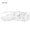 Space-Savvy Sectional: L-Shaped, Modular, Removable Cushions, 3 Pillows - Great for Living Rooms, Offices and Apartments - 4 of 4