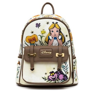 Alice in Wonderland WondaPop 11" Vegan Leather Fashion Mini Backpack - 1 of 4