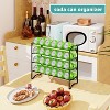 Simple Trending 2 Pack 4 Tier Spice Rack Organizer,Stackable Kitchen Counter Shelves,for Cabinet,Countertop,Pantry, ,Jars not Included, Black - 2 of 4