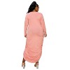 L I V D Women's Sylvia Side Ruched Midi Dress - 3 of 3