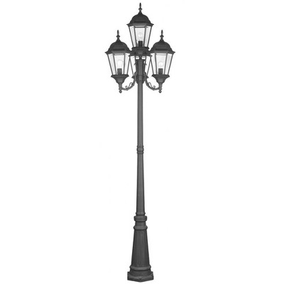 Livex Lighting Hamilton 4 - Light Post Light In Black : Target