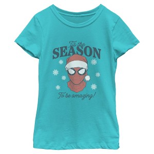 Girls Marvel Tis The Season To Be Amazing T Shirt - 1 of 4