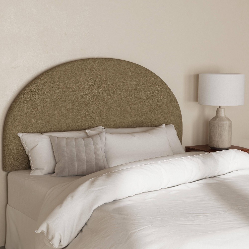 Queen Adaline Headboard in Textured Linen Zuma Linen - Threshold™: Pine Frame, Freestanding Design