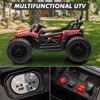 24V Ride On UTV,130W Electric Powered UTV with Remote Control,Spring Suspension,LED Light, 4 Shock Absorbers,Music,UTV for Kids - 4 of 4