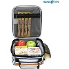 Hang Ten Basic Insulated Lunch Bag for Mens Womens Kids, Thermal Reusable Lunch Box Cooler Totes for Office, School, Picnic, Camping - 4 of 4