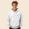 Dalix Embroidered Ghost Hoodie Soft Fleece Hood Sweatshirt Mens - 2 of 4