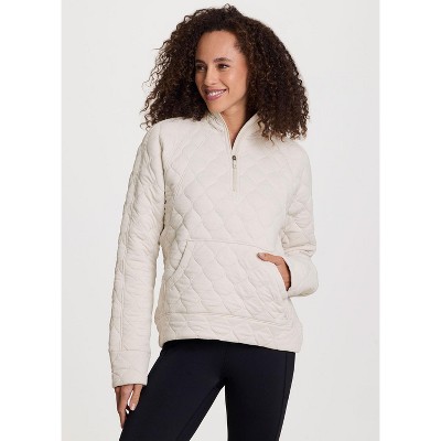 Avalanche Outdoor Super Soft Quilted Quarter Zip Sweatshirt Mock Neck Pullover with Pocket