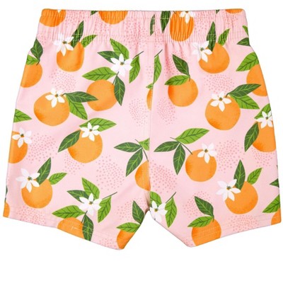 RuggedButts Boys Orange You The Sweetest UPF50+ Swim Trunks - Pink Orange You The Sweetest, 4T — фото 2