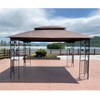 VYNXARIA 13x10 Outdoor Patio Gazebo Canopy Tent With Ventilated Double Roof And Mosquito net(Detachable Mesh Screen On All Sides),Brown - 3 of 4