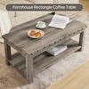 Beige Sofa Table, 47" Console Table with Storage Shelf, MDF Modern Coffee Table for Living Room, Entryway, Hallway - 4 of 4