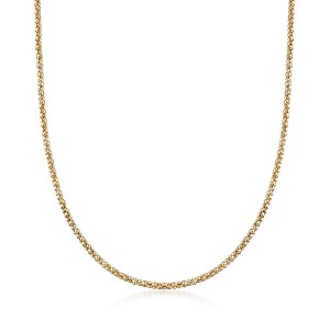Ross-Simons Italian 2mm 14kt Yellow Gold Popcorn-Chain Necklace - 1 of 4