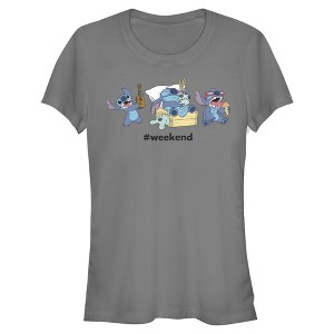 Juniors Lilo & Stitch Weekend Party Time T Shirt - 1 of 4