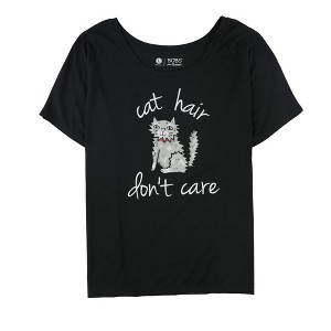Skechers Womens Cat Hair Don't Care Graphic T-Shirt - 1 of 2